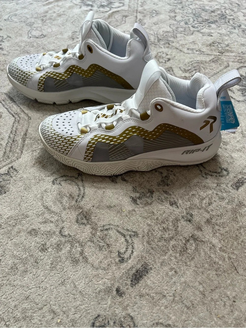 RIP-IT Women's SwiftStep Future Volleyball Court Shoes White Gold